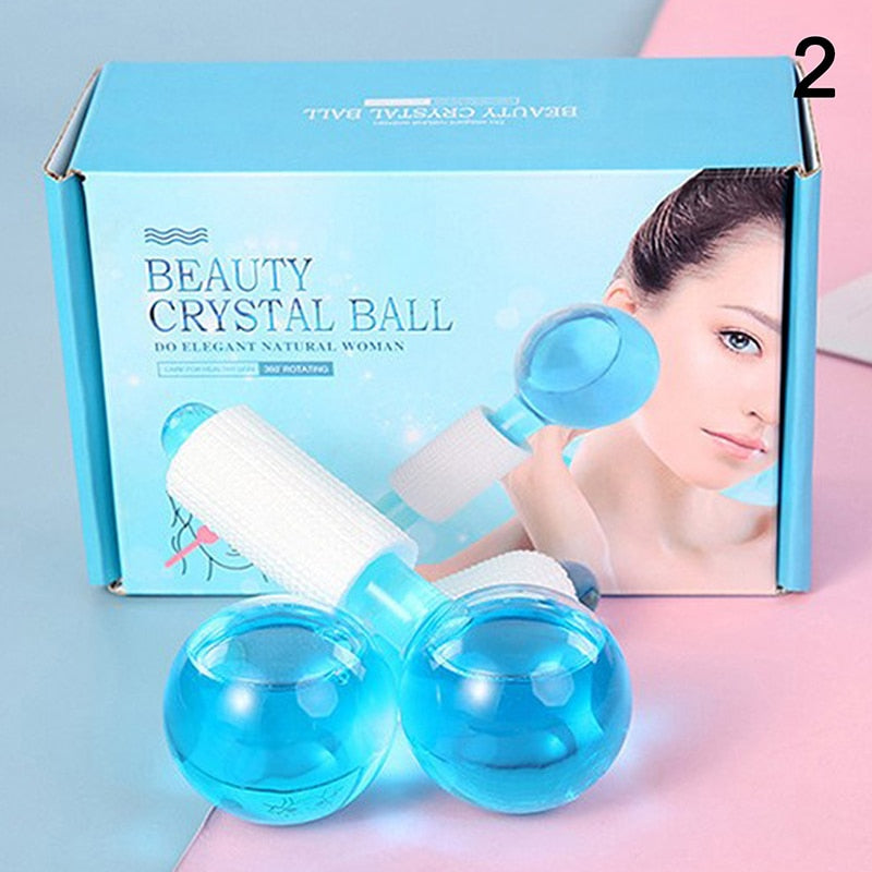 2 Pcs Beauty Crystal Facial Ball (random Color)