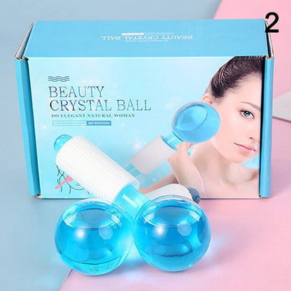 2 Pcs Beauty Crystal Facial Ball (random Color)