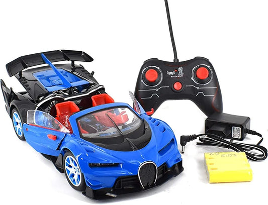 Bugatti Style Rc Car, Model Concept Original Bugatti With Opening Doors And Led Headlights, Rechargeable Remote Control, Toy For Kids(random Colour)